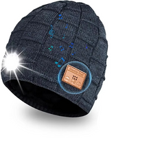 Load image into Gallery viewer, Wireless Bluetooth Music Beanie with Built‑In Headphones and LED Light