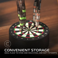 Load image into Gallery viewer, Dart Holder EVA Foam Mini Dock with Dartboard Design Stand for Home and Outdoor Games