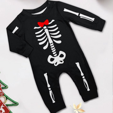 Load image into Gallery viewer, Skeleton Print Family Matching Pajamas Set for Halloween and Cozy Nights