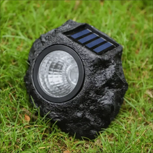 Load image into Gallery viewer, Solar-Powered LED Stone Spotlight for Outdoor Landscaping