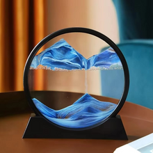 Load image into Gallery viewer, 3D Moving Sand Art Picture Round Glass Deep Sea Hourglass Sandscape