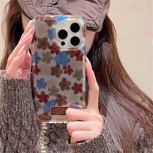 Load image into Gallery viewer, Vintage Blended Flowers Soft Phone Case with Vortex Pattern