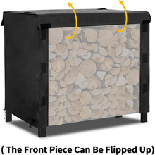 Load image into Gallery viewer, Waterproof Outdoor Firewood Rack Cover for Patio Log Storage 4FT 420D Oxford Fabric