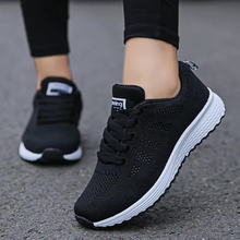 Load image into Gallery viewer, Women's Lace-Up Mesh Sneakers for Everyday Comfort and Breathable Walking