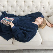 Load image into Gallery viewer, Oversized Winter Hooded Sweater Blanket for Women and Men