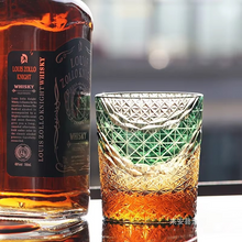 Load image into Gallery viewer, Japanese Handmade Carved Crystal Glass Whiskey Glasses