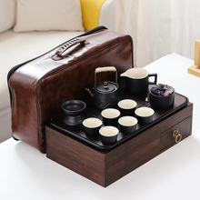 Load image into Gallery viewer, Portable Car Tea Table and Storage Tray for Outdoor and Travel Use