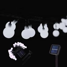 Load image into Gallery viewer, Solar Globe String Lights Outdoor with 200 LED Warm White Bubbles for Patio Garden and Holiday Decor