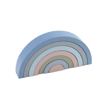 Load image into Gallery viewer, Montessori Rainbow Arch Bridge Wooden Building Blocks for Kids