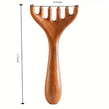 Load image into Gallery viewer, Sandalwood Antler-Shaped Gua Sha Scalp Massager