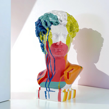 Load image into Gallery viewer, Modern David Bust Sculpture - Abstract Resin Study for Contemporary Decor