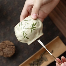 Load image into Gallery viewer, Hand Painted Wisteria Ceramic Tea Caddy