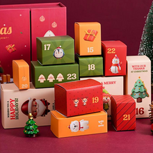 Load image into Gallery viewer, 12 Days Christmas Advent Calendar Box Reusable Refillable Countdown Gift Box for Holiday and Home Décor