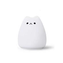 Load image into Gallery viewer, Charming Cat Silicone Night Light with 7-Color Touch Sensor