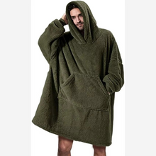 Load image into Gallery viewer, Oversized Winter Hooded Sweater Blanket for Women and Men