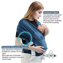 Load image into Gallery viewer, Breathable Lightweight Hands Free Baby Sling Wrap Carrier for Newborns and Infants