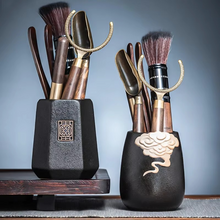 Load image into Gallery viewer, Wooden Tea Ceremony Tool Set with Tea Knife, Needle, and Accessories