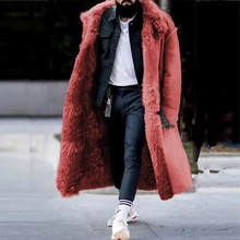 Load image into Gallery viewer, Men's Luxury Faux Fur-Lined Winter Coat – Extended Sizes Available