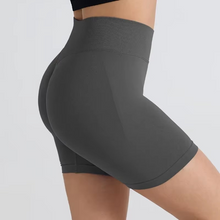Load image into Gallery viewer, Seamless High Waisted Yoga Shorts for Women Tight Fit Hip Lifting Fitness and Running Shorts