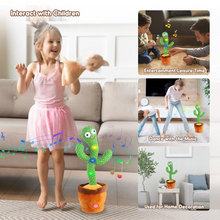 Load image into Gallery viewer, Interactive Sing & Dance Cactus Plush Toy with 120 Songs