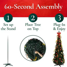Load image into Gallery viewer, Retractable Decorative Folding PVC Artificial Christmas Tree