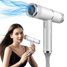 Load image into Gallery viewer, Professional High-Power Negative Ion Hair Dryer with Air Nozzle for Home and Salon Use