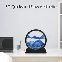 Load image into Gallery viewer, 3D Moving Sand Art Picture Round Glass Deep Sea Hourglass Sandscape