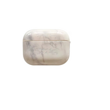 Load image into Gallery viewer, Marble Texture AirPods Case with Metal Keychain and Pearl Accent