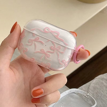 Load image into Gallery viewer, Pink Bow Protective Case for Wireless Earbuds