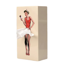 Load image into Gallery viewer, Retro Rectangular Facial Tissue Box Case for Vanity, Countertop, or Nightstand