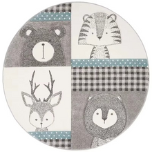 Load image into Gallery viewer, Soft Round Cartoon Baby Play Mat for Nursery and Living Room