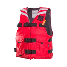 Load image into Gallery viewer, Adult and Child Life Vest with Whistle Pockets and Reflective Safety Strips, 50N Buoyancy Approved