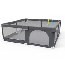 Load image into Gallery viewer, Extra Large Baby Playpen, Dark Grey Safety Play Space for Toddlers and Infants