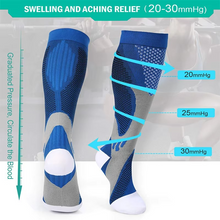Load image into Gallery viewer, Men's Mid Calf Medical Nursing Socks, Breathable Nylon Compression Support