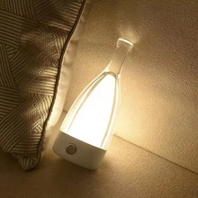 Load image into Gallery viewer, Wine Bottle Desk Lamp with Bluetooth Speaker – Rechargeable Modern Bedside Night Light