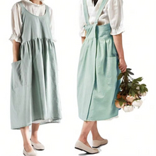 Load image into Gallery viewer, Cross Back Cooking Apron with Pockets