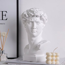 Load image into Gallery viewer, Modern David Bust Sculpture - Abstract Resin Study for Contemporary Decor