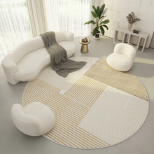 Load image into Gallery viewer, Simple Cream Crystal Velvet Floor Mat for Bathroom, Kitchen and Living Spaces