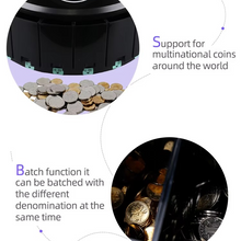 Load image into Gallery viewer, CS5506 High Speed Multi Currency Coin Counter and Sorter with Optical Sensor for Professional Gaming Use