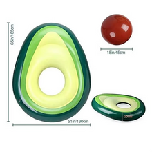 Load image into Gallery viewer, Inflatable Avocado Pool Float with Detachable Ball