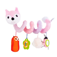 Load image into Gallery viewer, Elephant Spiral Sensory Activity Toy for Car Seat, Stroller, and Crib