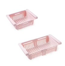 Load image into Gallery viewer, Adjustable Refrigerator Storage Basket for Organized Kitchen