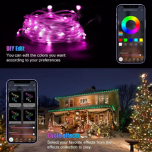Load image into Gallery viewer, RGB IC Smart LED String Lights for Indoor and Outdoor Decoration