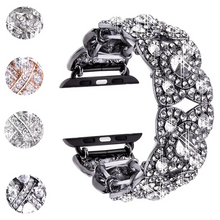 Load image into Gallery viewer, Diamond Metal Wristband Compatible with Apple Watch