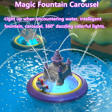 Load image into Gallery viewer, LED Light-Up Rotating Water Spray Bath Toy for Kids