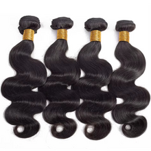 Load image into Gallery viewer, Short Peruvian Body Wave Hair Bundles 3/4 Pack Deals, 100% Unprocessed Virgin Human Hair, Loose Body Weave