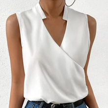 Load image into Gallery viewer, Chic Summer V-neck Sleeveless Printed Blouse for Women