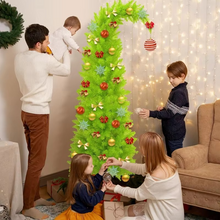 Load image into Gallery viewer, Crooked Neck Santa Hat Artificial Christmas Tree for Festive Home Décor