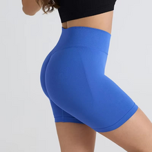 Load image into Gallery viewer, Seamless High Waisted Yoga Shorts for Women Tight Fit Hip Lifting Fitness and Running Shorts