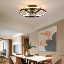 Load image into Gallery viewer, Stylish LED Ceiling Fan Chandelier with Remote & App Control for Modern Home